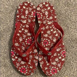Red Coach Flip-Flops